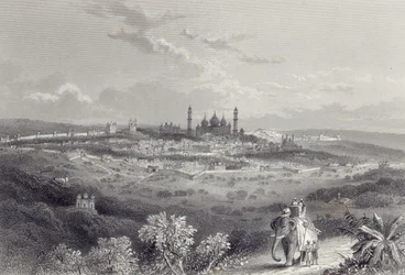 Delhi, grabado por Edward Paxman Brandard (1819-98) c.1860